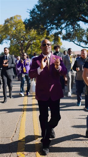Coach Frank taking it all in. First walk down Victory Hill leading the tigers | LSU Football