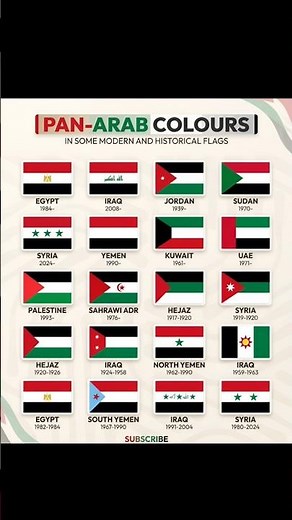 Why Arab Flags Look So Similar? 🤔 🇵🇸