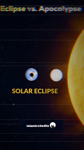 eclipse vs apocalypse🌍🌕☀️#space#shorts#islamicstatus