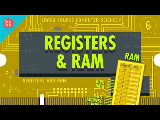 寄存器与RAM：《 Crash Course 计算机科学》#6 - CrashCourse