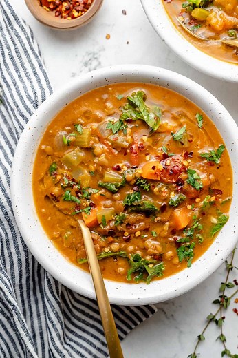 Indian-Spiced Lentil Soup (So Easy!)