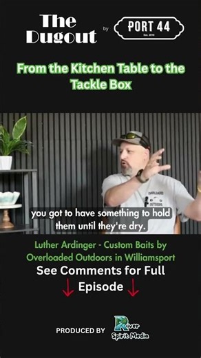 From Kitchen Counters to Custom Lures How It All Started #shorts