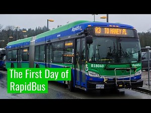 The First Day of RapidBus in Vancouver