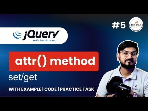 jQuery Attribute Function Explained | attr() Method with Examples | jQuery Tutorial