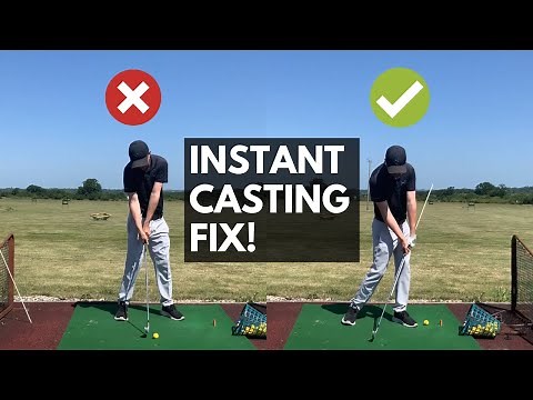 EASY AND EFFECTIVE CAST FIX DRILL: 2 SIMPLE steps to stop casting the golf club FOR GOOD!