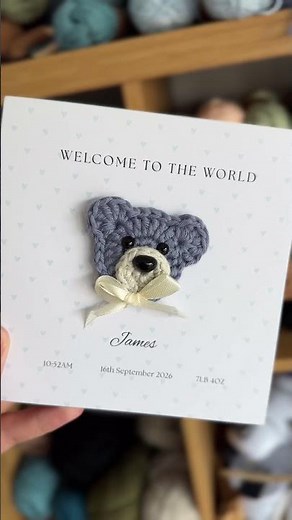 Not Just a New Baby Card… It’s a Keepsake 🧸 #Shorts