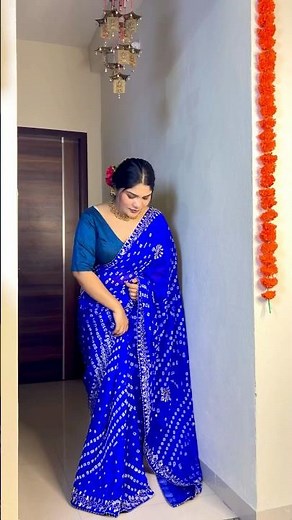 Beutiful badhni with hand work sarre from meesho #youtubeshorts #saree #wedding