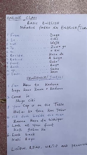 Engaging English Lessons for Beginners in Hausa