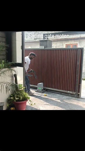 sliding gate motor installation done 👍 #automation #boombarrier #home
