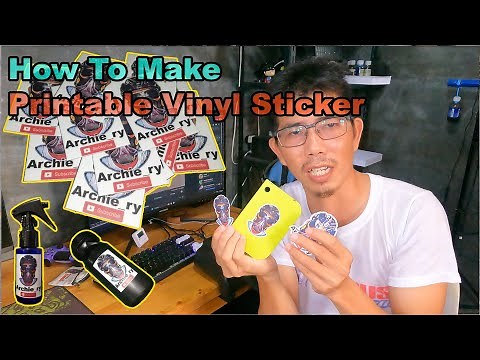 How to Make Printable Vinyl Sticker using Epson L121