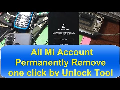 Redmi 9 (M2004j19G) and all Mi Account Permanently Remove one click by Unlock Tool