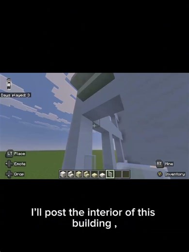 Part 8 of my city , the hotel #minecraft