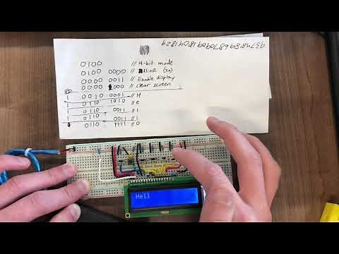 LCD programming by hand (no microcontroller)