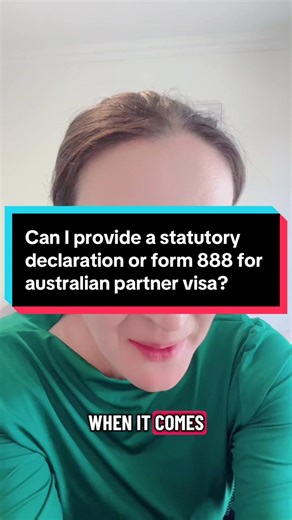 What are some of the essential documents to be included with Australian partner visa ? A statutory declaration or form 888? Important Notice: This disclaimer pertains to all social media content Tolic Lawyers and its affiliates share. The information presented in these posts should not be considered immigration law/ legal advice. It should not be used as a replacement for professional guidance or relied upon for such purposes. The content serves as a general informational resource, reflecting th