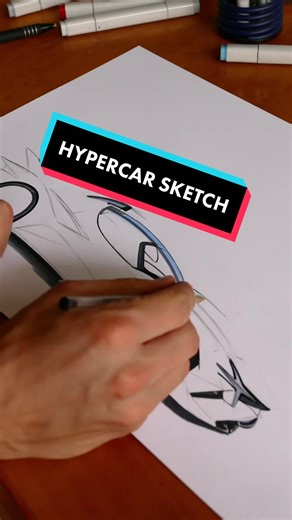 Decided to create a little Apollo Sketch 🔥✍🏻 Part 2 following #art #apollo #hypercar #fürdich #fy #cardrawing #supercar #concept