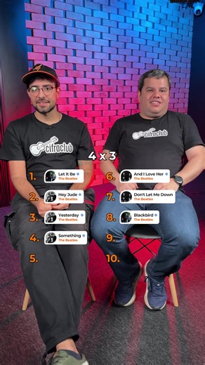 3.6K views · 40 reactions | O Caico e o Vini foram desafiados a adivinharem o top 10 dos Beatles no Cifra Club… você acertaria esse ranking? #cifraclub #thebeatles #beatles #ranking | Cifra Club | Facebook