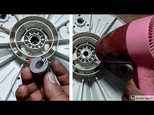 How To Repair Washing Machine Pulsator with { Subtitles }