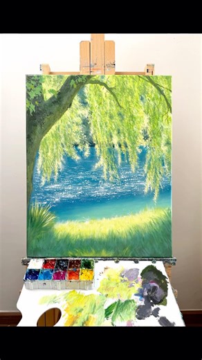 Liu'an Spring Breeze/Cloth Acrylic Painting Tutorial/Step Painting/#81