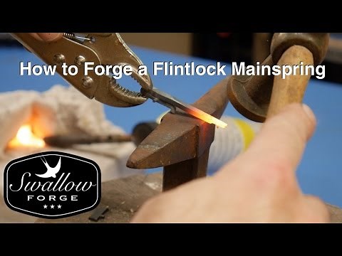 How to make a Flintlock Mainspring. Swallow Forge