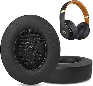 GVOEARS Replacement Ear Pads for Beats Studio 2 & 3 Wired & Wireless Over-Ear Headphones with Thicker Memory Foam