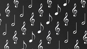 Music notes seamless pattern background.