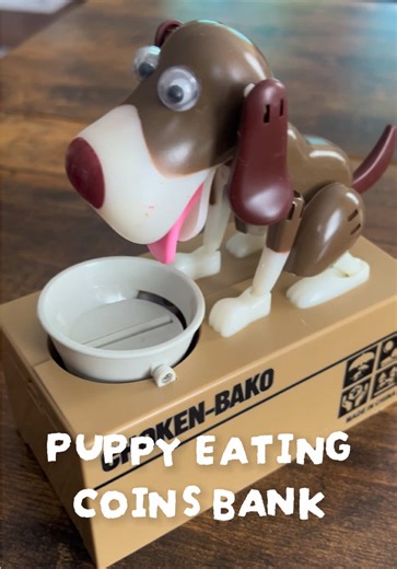 Puppy Eating Coins Bank | Save Money With Hungry Dog Savings | puppy