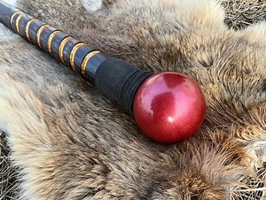 Ruby Ball Cane Red Oak Cane Hand Carved Hand Painted Walking Cane Red Resin Orb Gold Paint Solid Oak Handle Wood Cane Unique Cane Gift Idea - Etsy