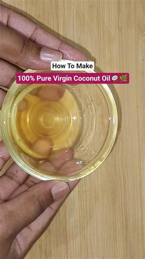 How To Make 100% Pure Virgin Coconut Oil 🥥🌿 At Home !😍Easy DIY