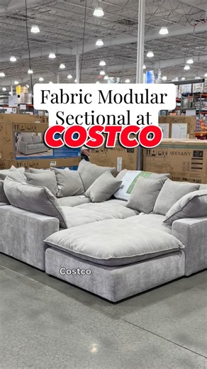 Costco Empties on Instagram: "6-Piece Fabric Modular Sectional is BACK at Costco! #costco_empties #costcofinds #costco #homedecor #sectionalsofa"
