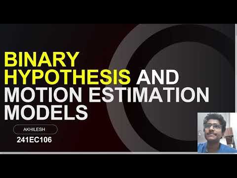 binary hypothesis and motion estimation model
