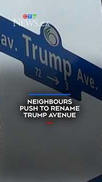Trump Avenue residents push for new street name