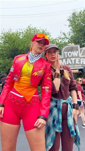 Hey I know this might be a bad time rn… 👀 Cars disneybound w/ @halcybella at @Disneyland 🏎️🏁