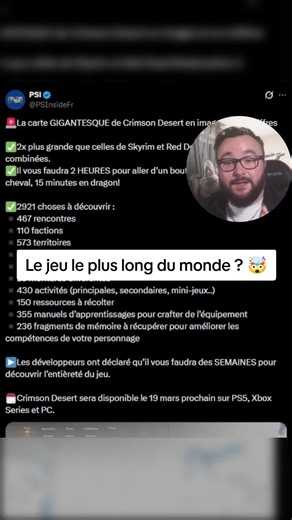 Crimson Desert : Le jeu le plus long du monde ?