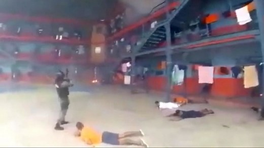 Bodycam video shows police quelling prison riot in Ecuador