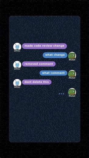 Code Review Comment Broke Everything #bug