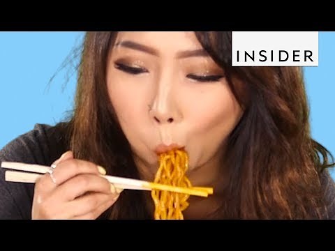 We Tried The Nuclear Fire Noodle Challenge