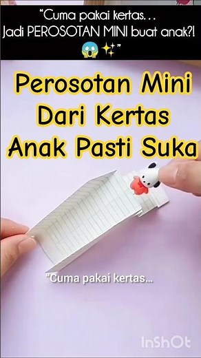 "Perosotan Mini dari Kertas! Mainan Kreatif Anak"#DIYAnak #MainanKertas #KreatifAnak #IdeMainan