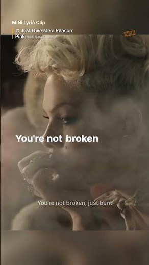 You’re not broken, just bent.