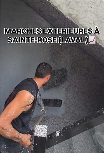 Marches extérieures en époxy à Sainte-Rose