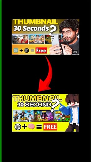 HOW TO MAKE ATTRACTIVE THUMBNAIL😱 #shorts