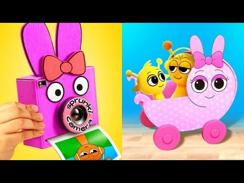 😂 From Lonely to Cozy 🌈 Sprunki Gets a DIY Cardboard Home