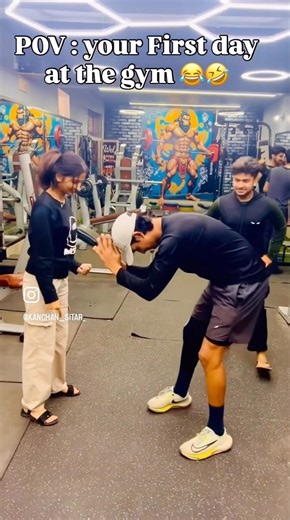 “ your first day at the gym 😆💪 #gym #gymfun #viral#viralvideo #viral #funny #gymworkout #gymlover