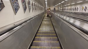 Escalators, Subway, Train. Free Stock Video