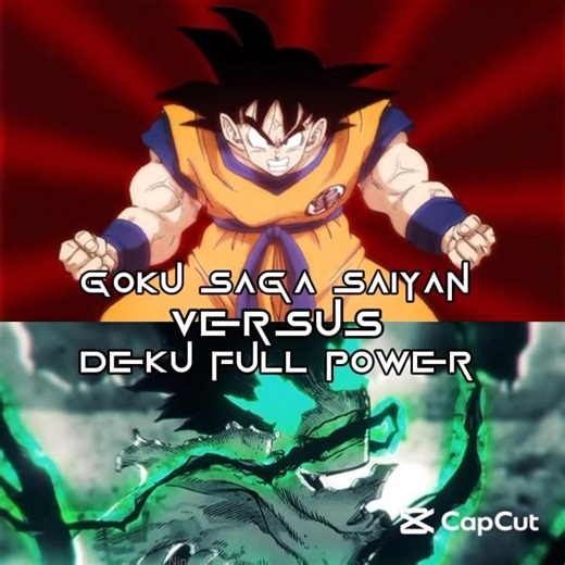 Goku (Saga Saiyan) vs Deku (My Hero Academia) #edit #viral #versus #myheroacademia #dragonball