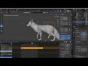 Fox walk animation making in Blender