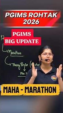 PGIMS ROHTAK 2026 MAHA- MARATHON 🔥 #pgimscnursing2026