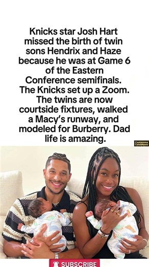Josh Hart’s Dad Life 👶🏀#shorts #JoshHart #ShannonHart #relationship #marriage #dating #couple