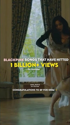 9 Songs, 9 Billion Views: BLACKPINK’s Power! 🔥 #Blackpink100M
