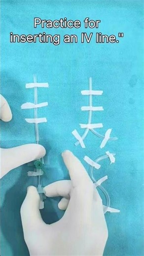 Practice_Intra Catheter # Inserting_an_IV _line #knowledgeofnursing #viral #shorts