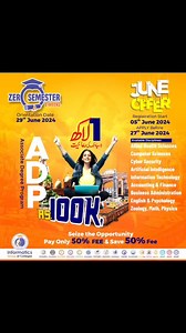 🎓 Pursue Excellence with Informatics Group of Colleges!Unlock endless opportunities with our diverse programs in Health Sciences, BS, BS 5th, and ADP.Choose from cutting-edge disciplines such as Human Nutrition & Dietetics (HND), Computer Sciences, Artificial Intelligence, Information Technology, Accounting & Finance, Business Administration, Zoology, English, Math, and more! 🌟🔹 Orientation Date: 29th June 2024🔹 Registration Start: 5th June 2024🔹 Apply Before: 27th June 2024🔹 Special Offer